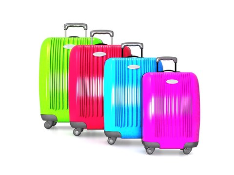 Luggage. Colorful suitcases