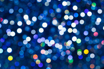 abstract blue bokeh background