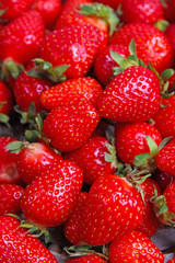 Ripe sweet strawberries  background