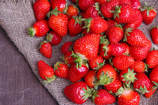 Ripe sweet strawberries