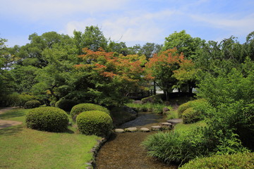 Koko-en Garden in Himeji, Japan