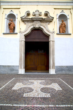 vanzaghello italy   church    and mosaic sunny