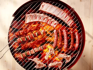 Wall murals Grill / Barbecue meat barbecue