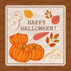 ハロウィン　秋の収穫