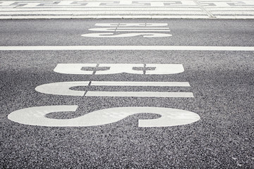Bus stop sign
