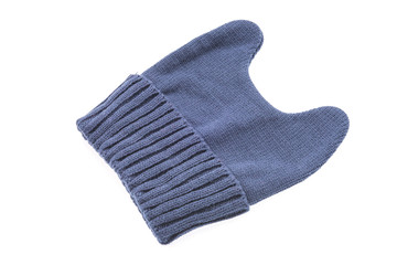 Knitted hat isolated on white