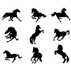 horse silhouettes 2