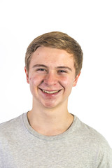 Obraz premium Portrait of an adolescent boy in puberty