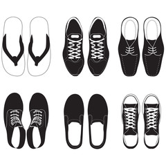shoe vector set