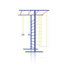 gym complex in the nursery, vector