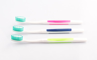 Toothbrush over white background 