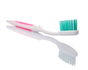 Toothbrush over white background 