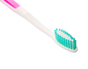 Toothbrush over white background 
