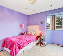 Purple dreamy girl bedroom.
