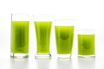 Kiwi juice glass