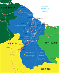 Guyana map