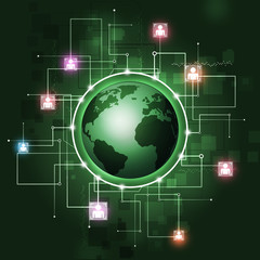 Global Communication Background