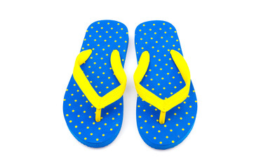 Flip flops isolated white background