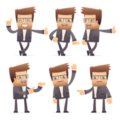 set of director character in different poses
