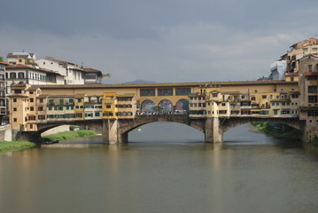 Florenz, Dom, Ponte Vecchio, Brücke, Gold, alt, Italien