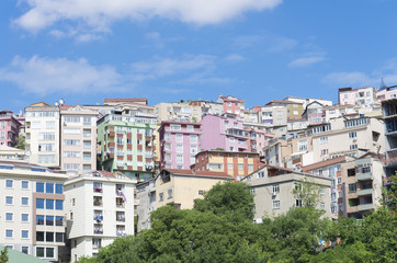 Fototapeta na wymiar residential area in istanbul