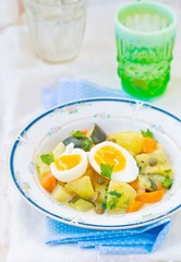 stewed vegetables  with egg