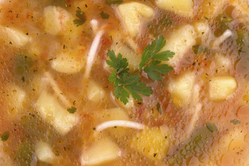 Potato soup background