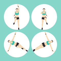 Woman Fitness Vector