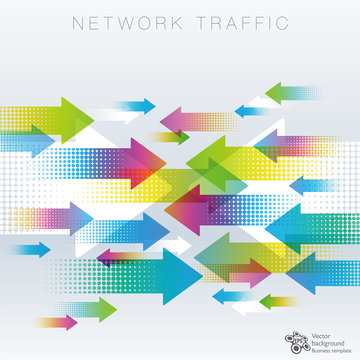 Network Traffic, Data, Information Image #Vector Graphics