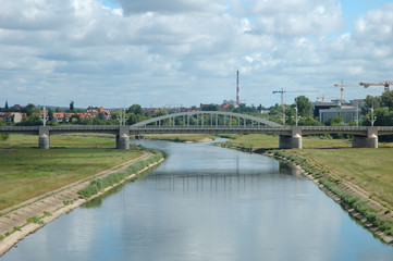 Warta river in Poznan - obrazy, fototapety, plakaty
