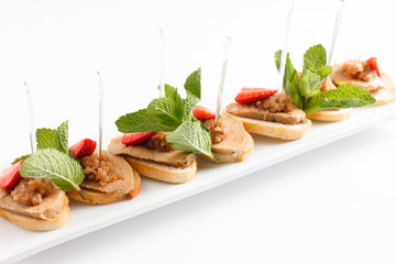 appetizer with strawberry
