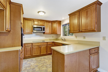 Kitchen interior in empty house