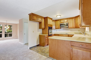 Fototapeta premium Kitchen interior in empty house