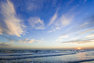 Sunrise on the sea