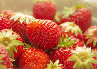 red strawberries