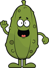 Cartoon Pickle Happy