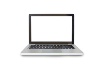 Modern Laptop on white