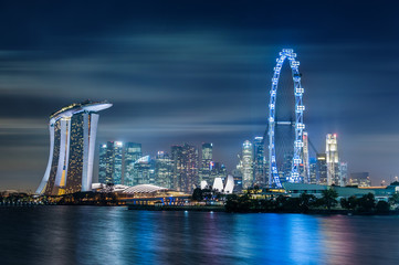 Plakat Singapore skyline