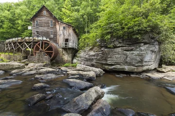 Foto auf Alu-Dibond Mühlen Glade Creek Mahlgutmühle