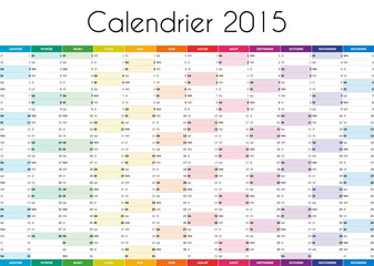 Calendrier 2015 - VERSION FRANCAISE