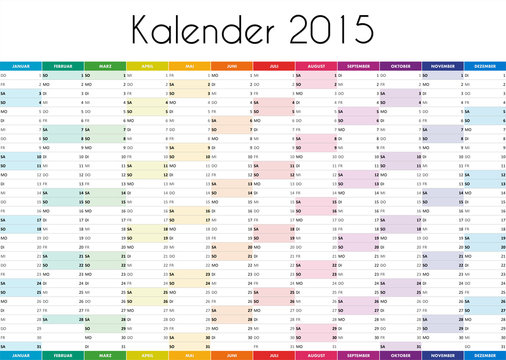 Kalender 2015 - GERMAN VERSION