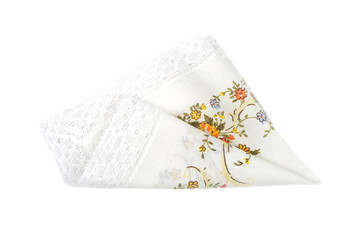 Tuch mit Blumendekor