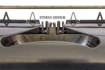 Streng Geheim Typewriter