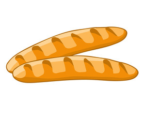 Bread isolated illustration