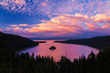 Emerald Bay sunset, Lake Tahoe