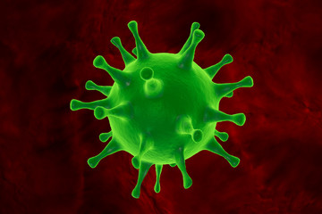 Extreme closeup virus
