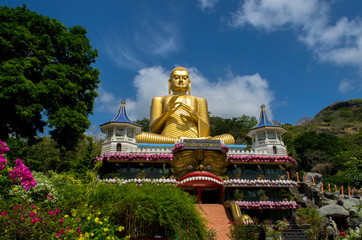 Dambulla Golden Temple in Sri Lanka