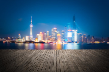 dreamlike city background of shanghai skyline cityscape