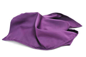 purple silk scarf