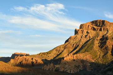 Abendd&auml;mmerung im Teide Nationalpark auf Teneriffa
